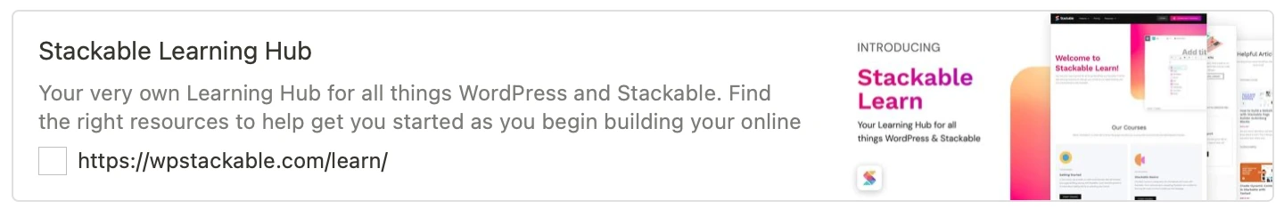 Wordpress Stackable editor