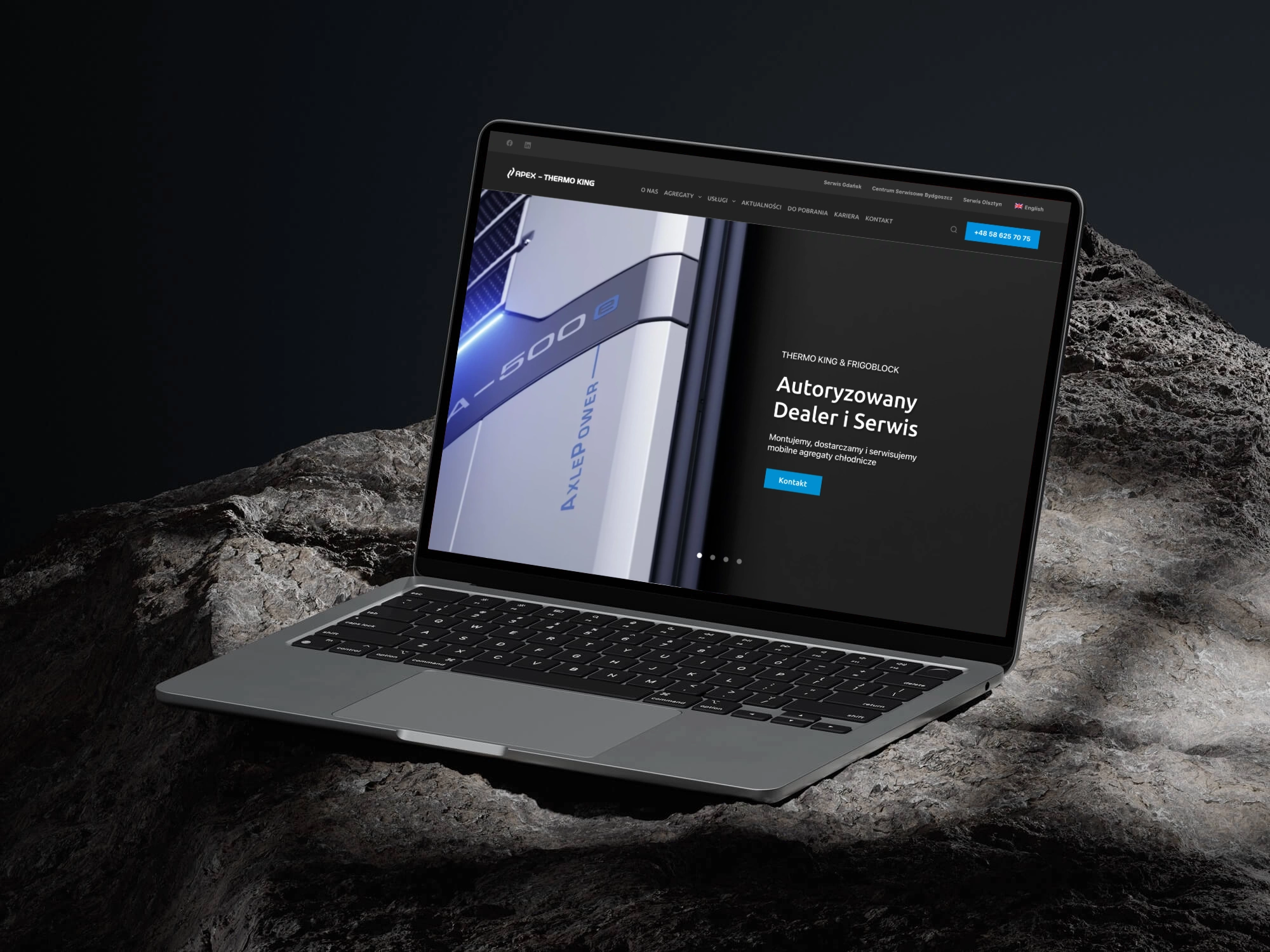 projekt strony www apex thermo king
