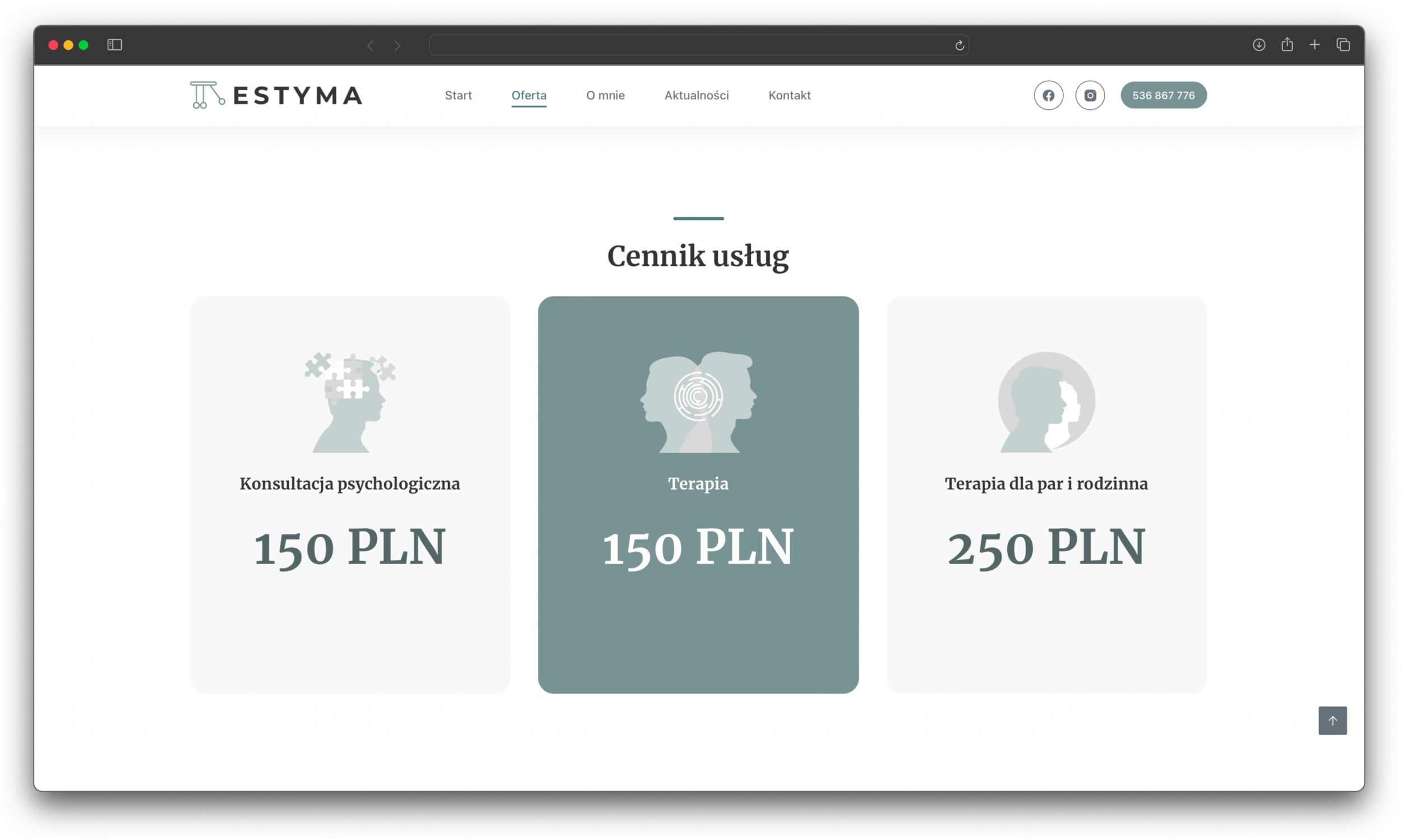 Twoja Estyma: cennik